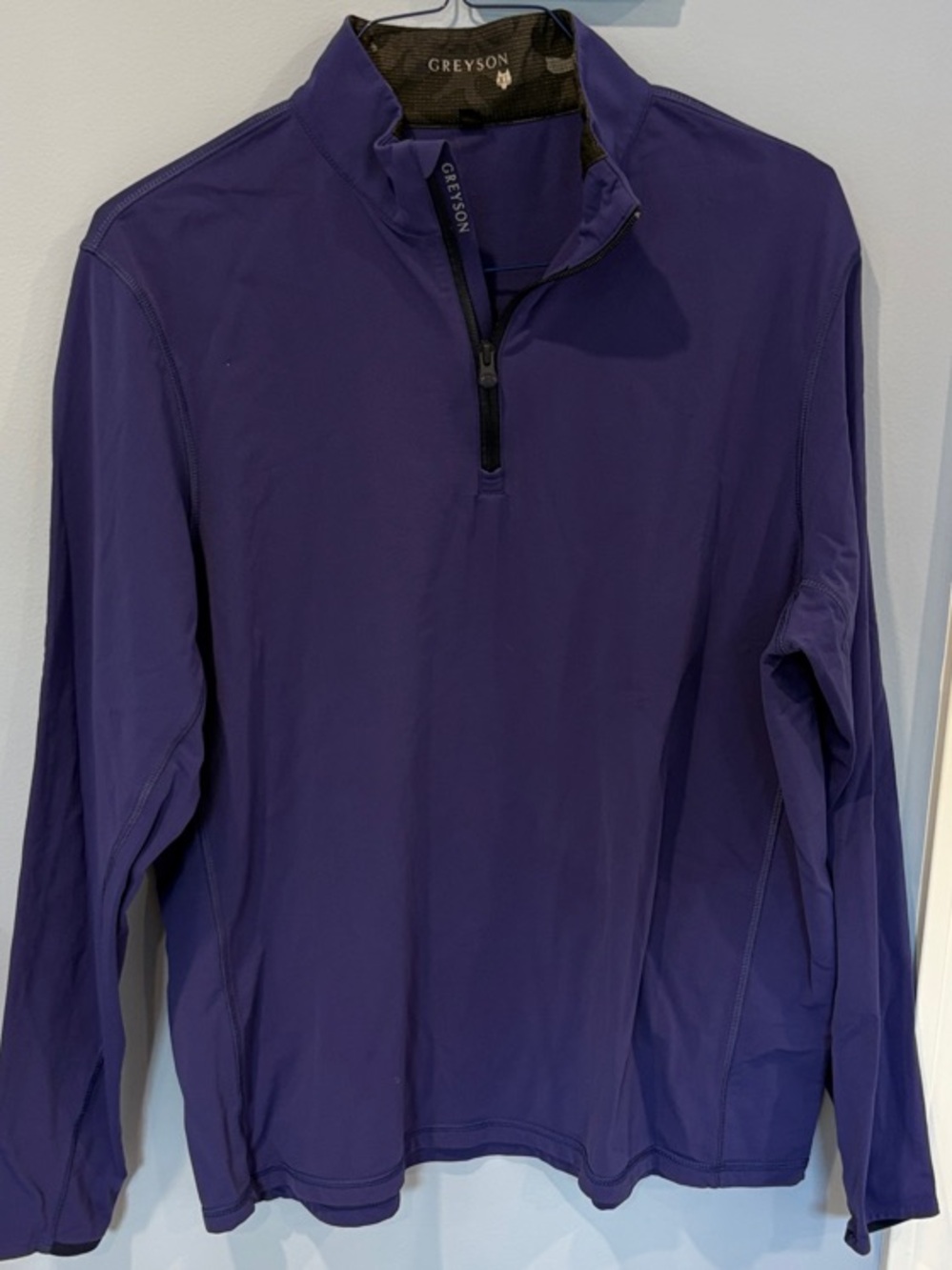 Greyson Tate Purple Half-Zip Performance  Quarter Zip